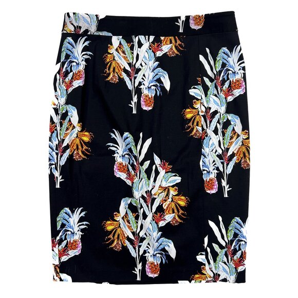 Rebecca Minkoff Marlo Print Floral Front Zipper Pencil Midi Skirt Size 6 - NWOT - Picture 4 of 8